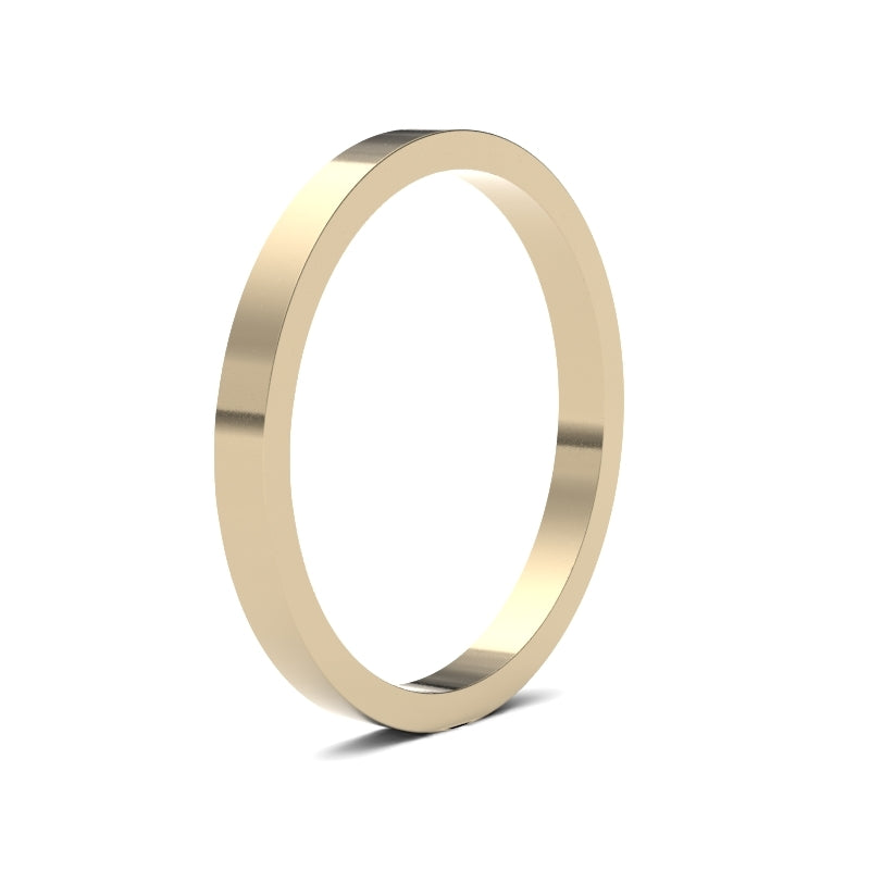 Classic Flat Profile Band for Brides