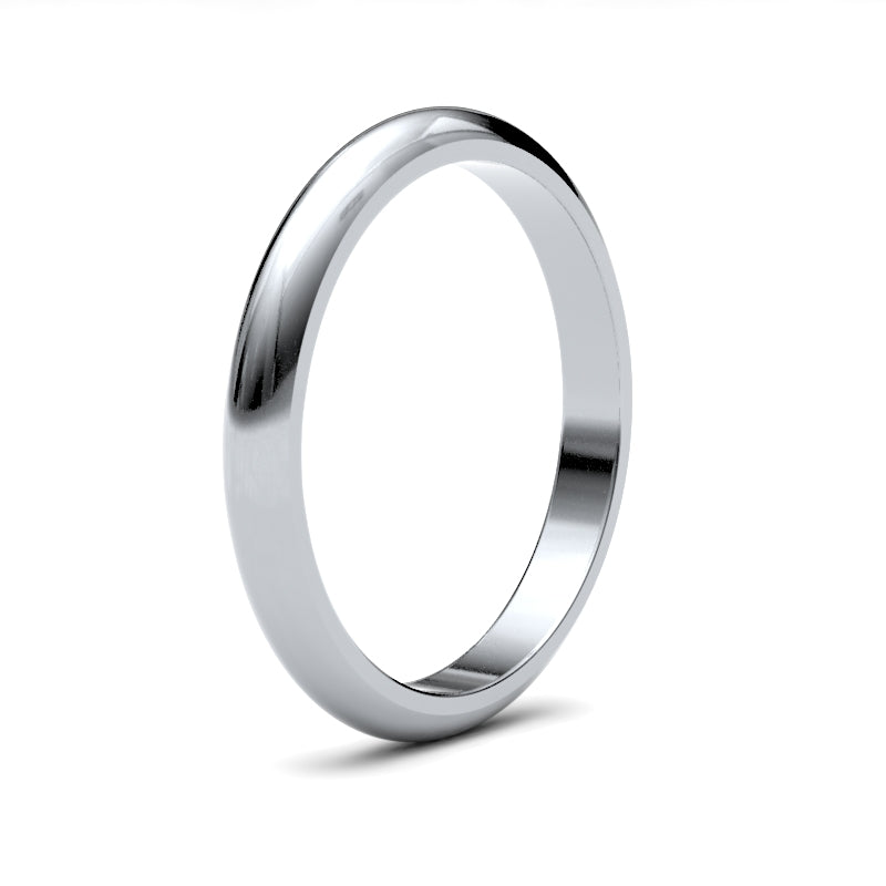 D-Shape Profile Wedding Bands for Her.