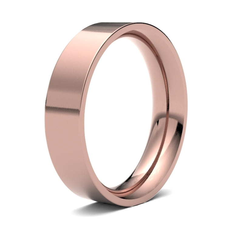 Gents Flat Court Profile Wedding Bands.