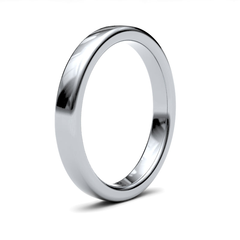 Embrace Comfort and Elegance: Ladies Soft Court Profile Wedding Bands.