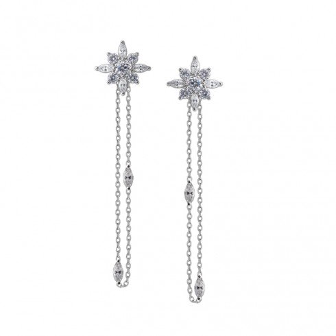 Carat 'Camelia' drop earrings - CE925W-XCAM