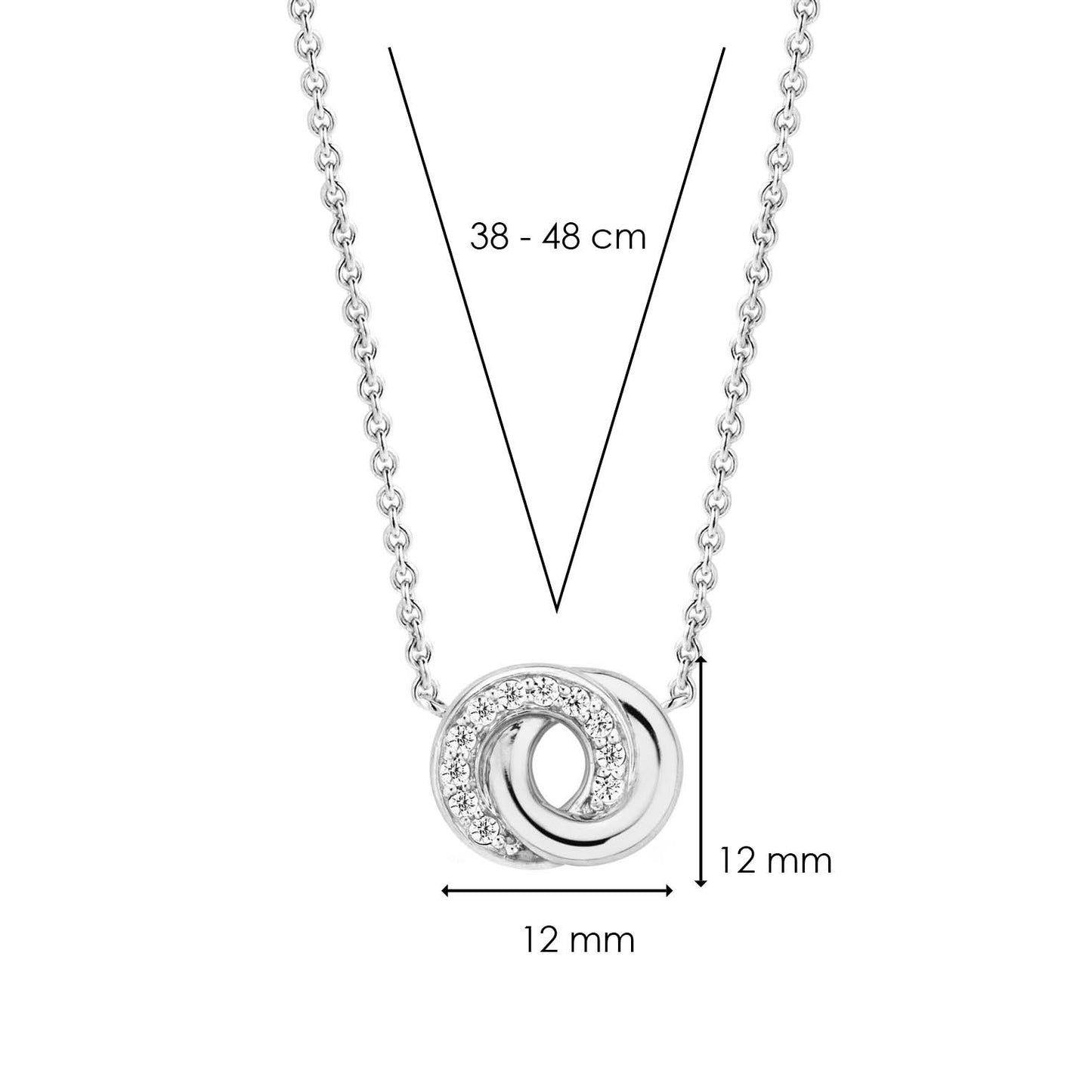 TI SENTO - Milano Necklace 3915ZI/42.