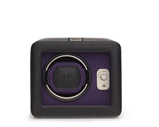 Wolf Windsor Leather Single Watch Winder With Cover