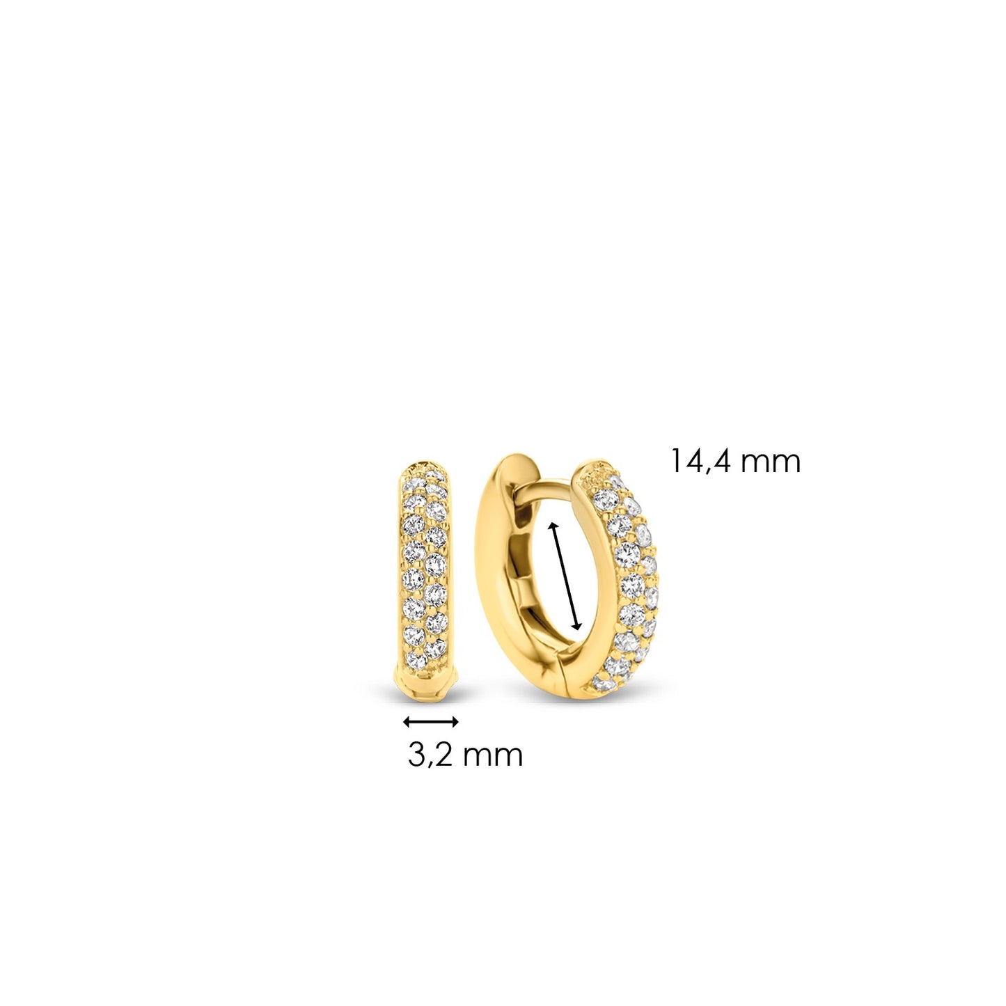 TI SENTO - Milano Earrings 7210ZY.
