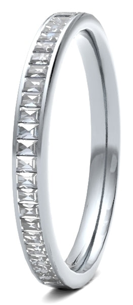 Elegant Baguette Cut Diamond Wedding Band