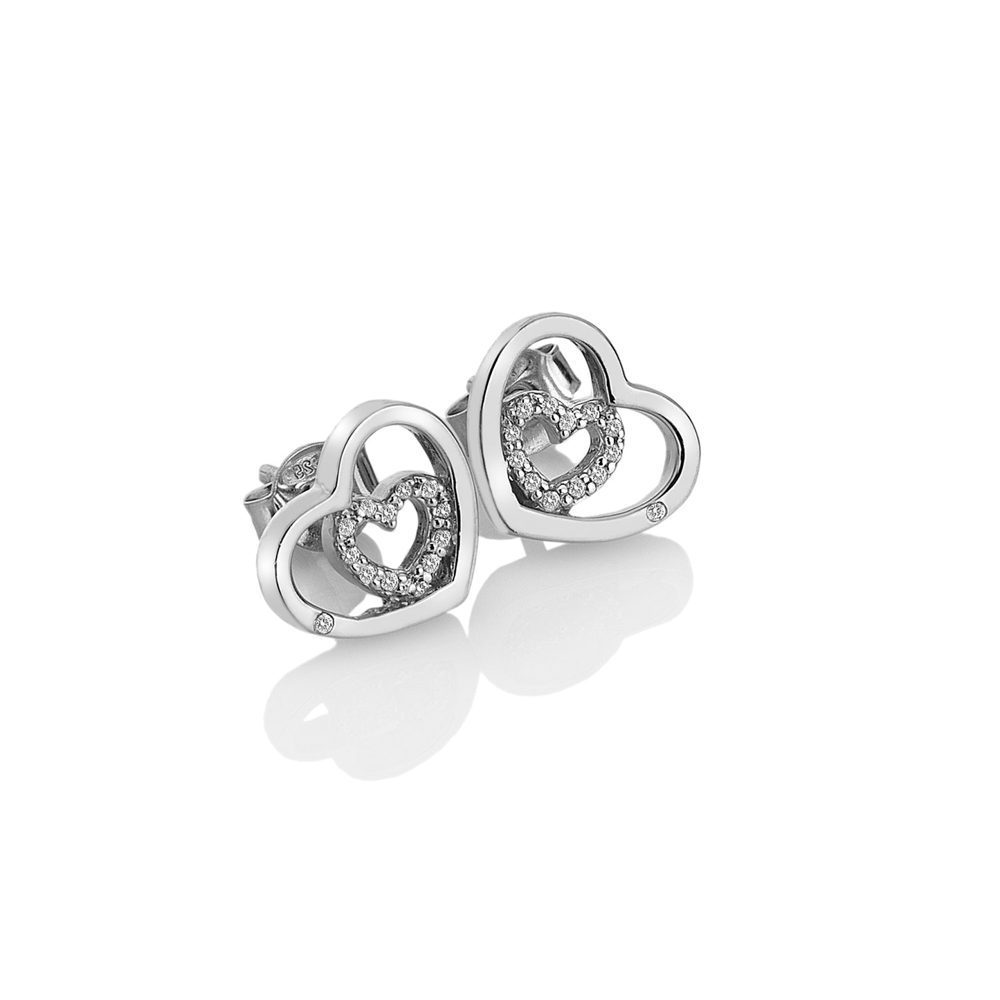 Hot Diamonds Enchanting Encased Stud Earrings DE548.