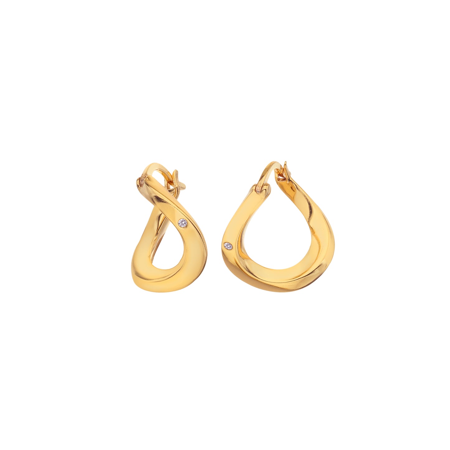 Hot Diamonds X JJ Soul Twist Earrings  DE660.