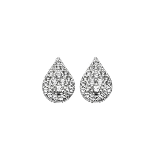 Hot Diamonds Glimmer White Topaz Earrings DE736.