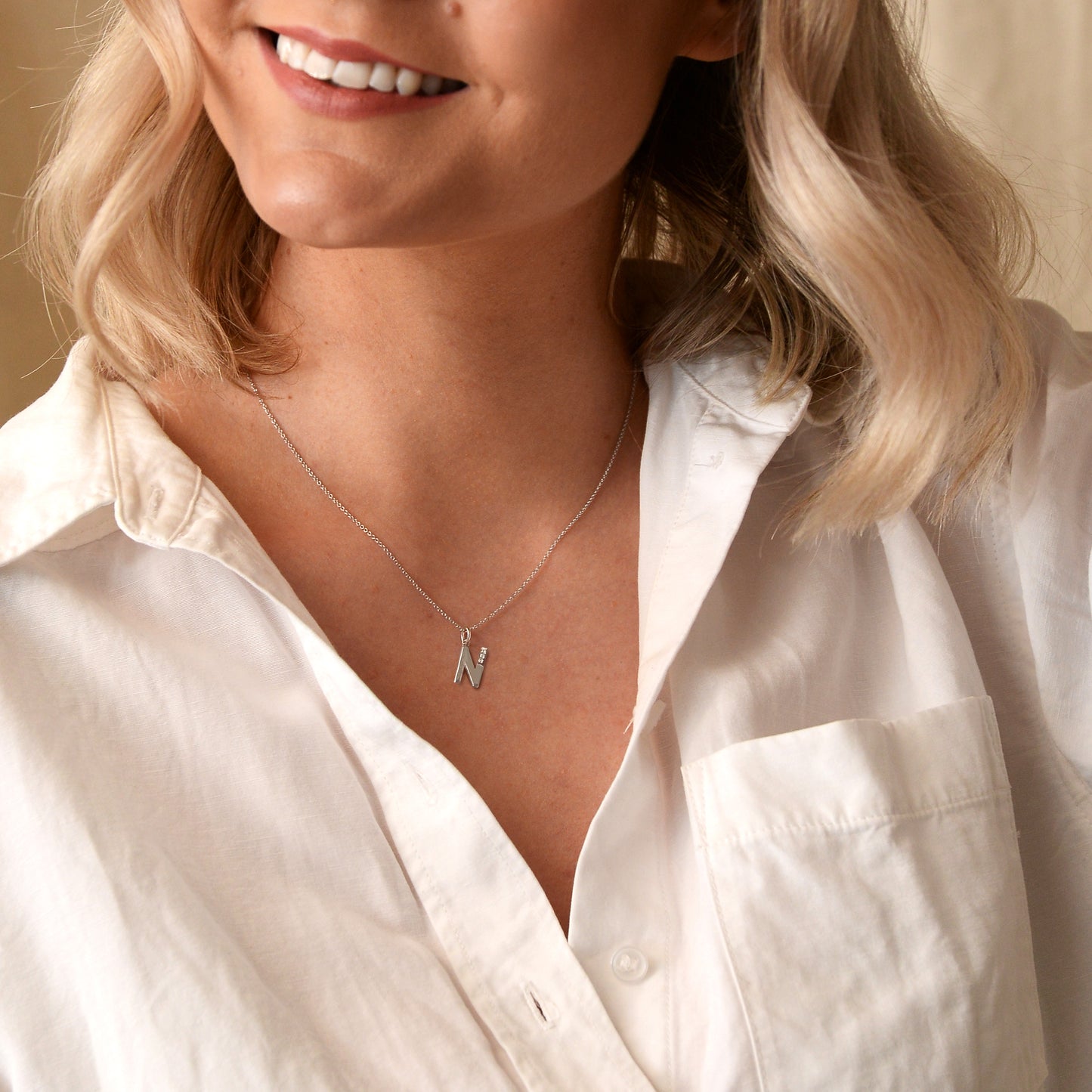 Hot Diamonds Love Letter N Micro Pendant DP414.