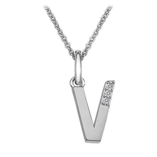 Hot Diamonds Love Letter V Micro Pendant DP422.