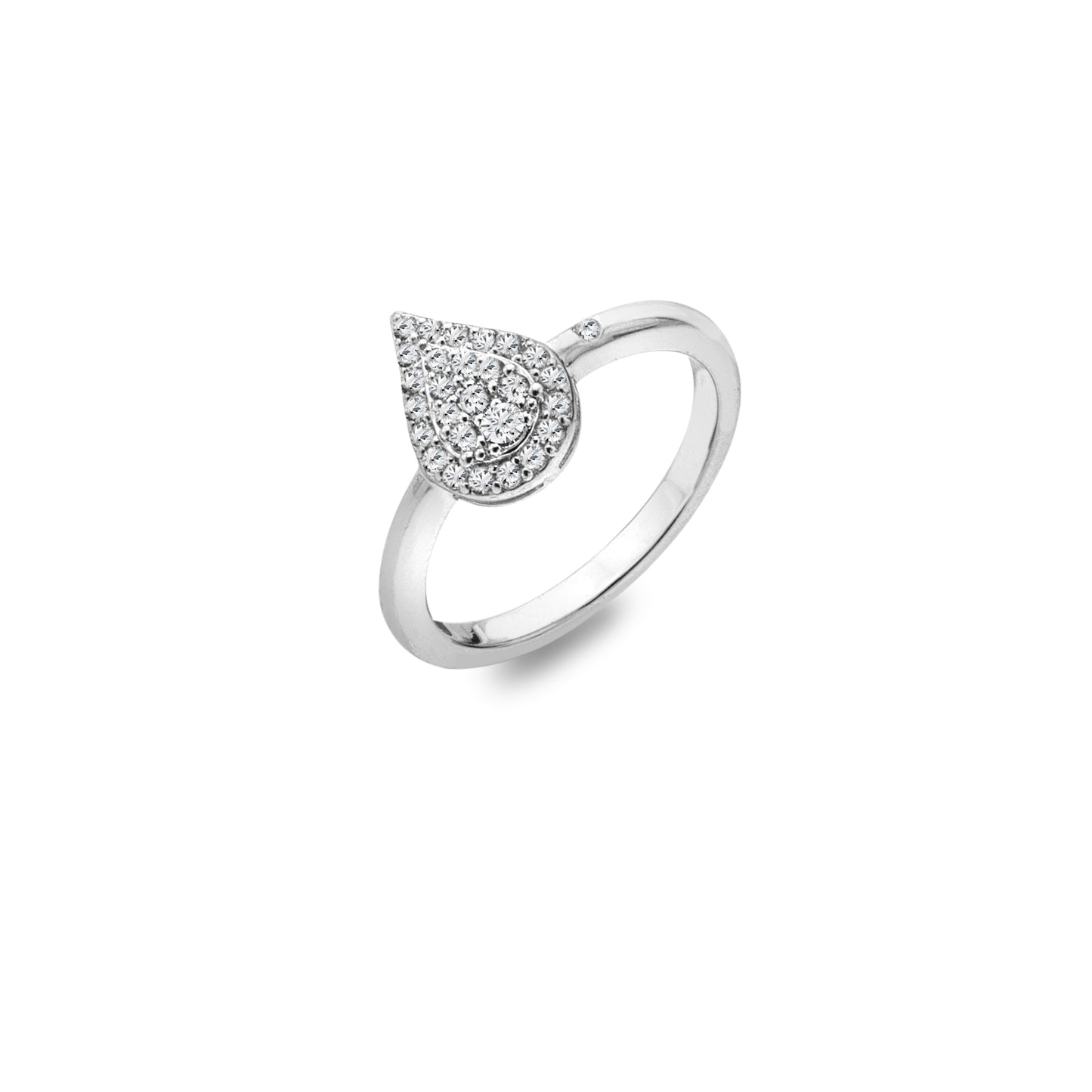 Hot Diamonds Glimmer White Topaz Ring DR255.