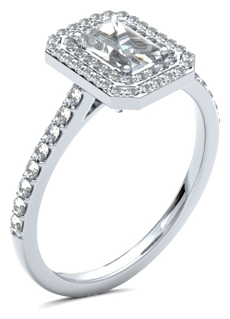 EHW01 Emerald Engagement Ring