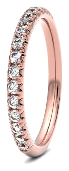 French Pave Diamond Wedding Ring