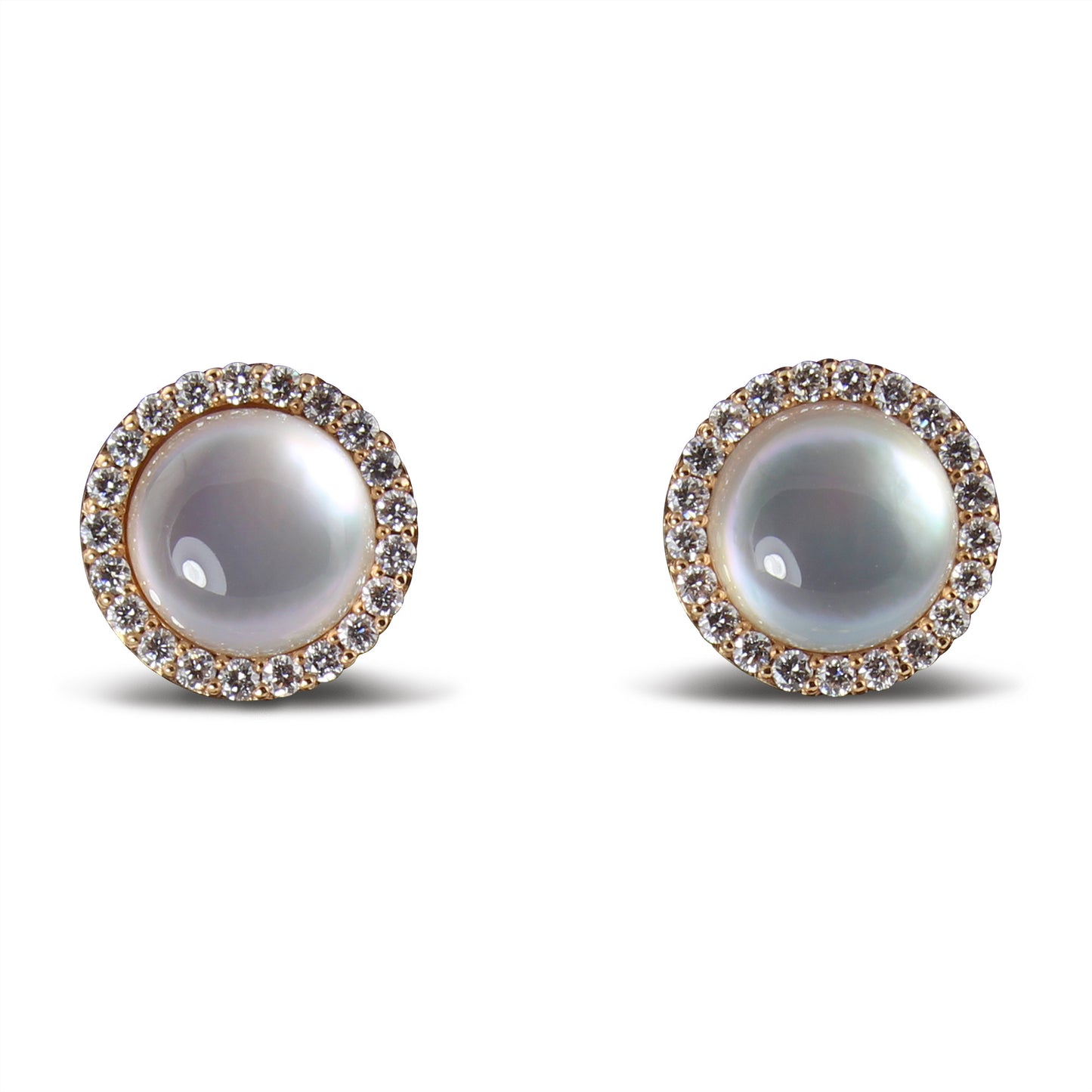 Roberto Coin Cocktail Rock Crystal Quartz Stud Earrings.