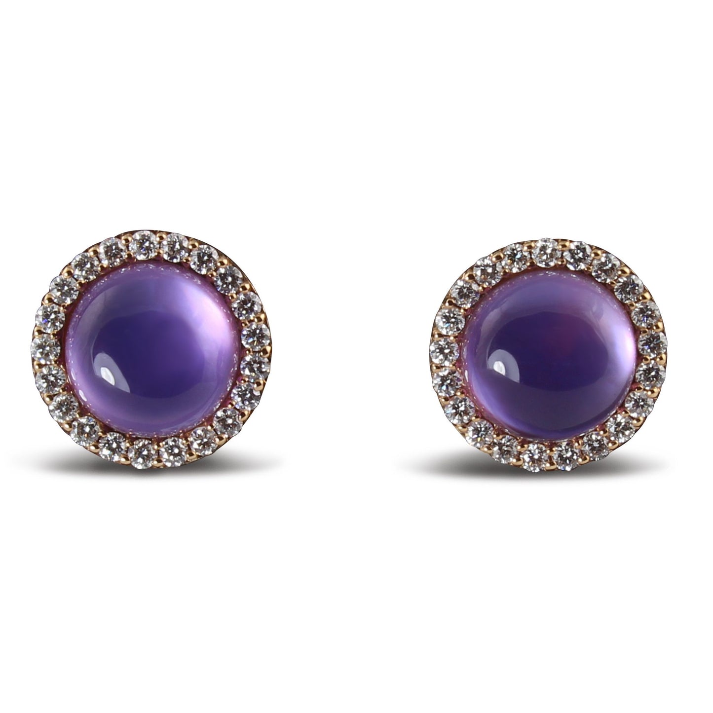 Roberto Coin Cocktail Amethyst Stud Earrings.