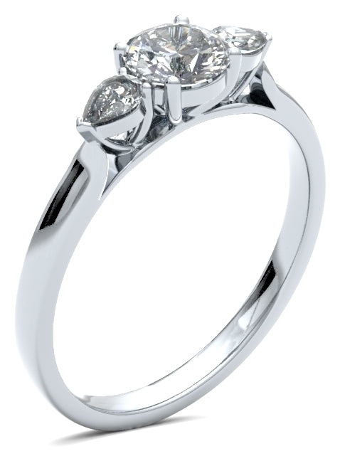 M3R03 Round Engagement Ring