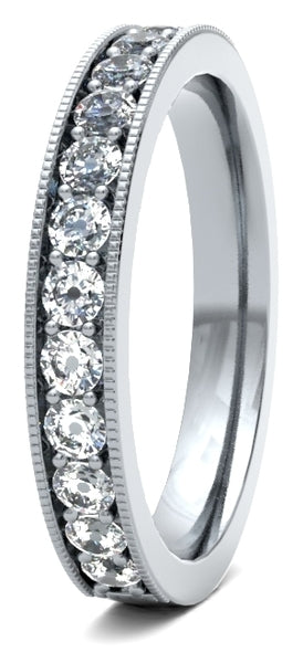 Captivating Craftsmanship: Experience Our Diamond Milligrain Channel Claw Collection