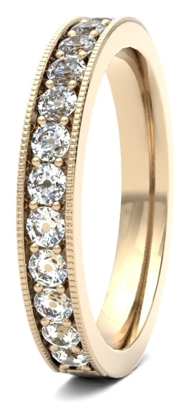 Captivating Craftsmanship: Experience Our Diamond Milligrain Channel Claw Collection