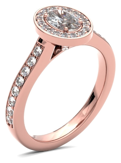 OHG01 Oval Engagement Ring