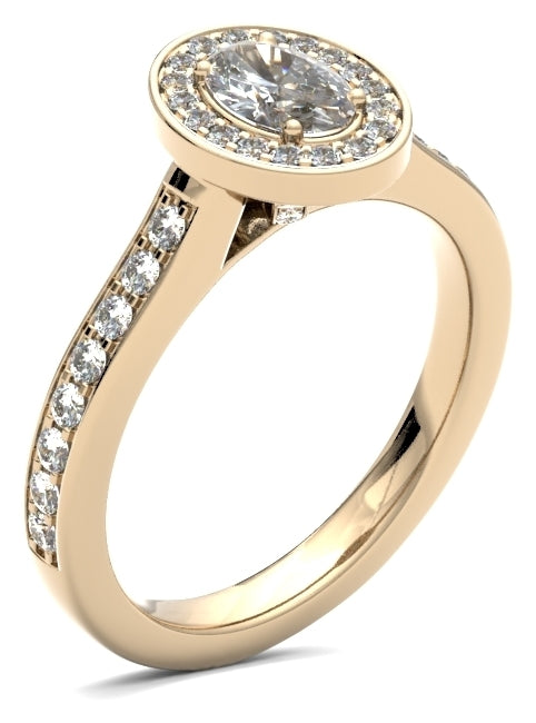 OHG01 Oval Engagement Ring