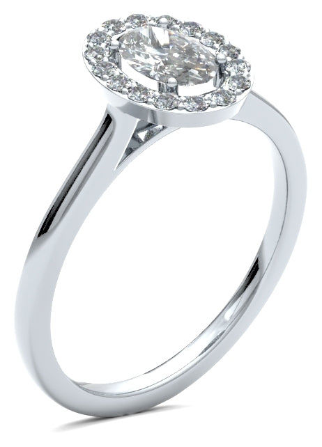 OHP01 Oval Engagement Ring