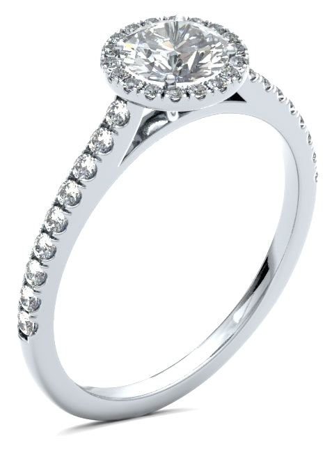 RHW01 Round Engagement Ring