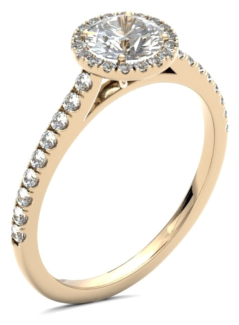 RHW01 Round Engagement Ring