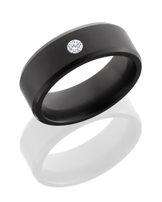 Black diamond ring. Henry D Johnstone Jewellers. Alderley Edge, Poynton, Cheshire.