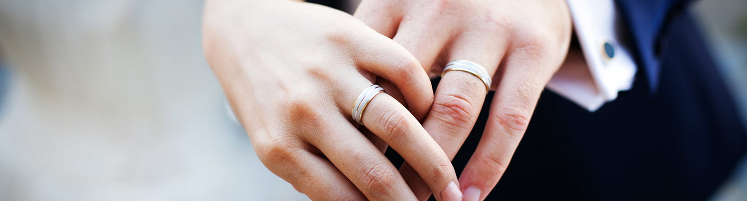 Two-Tone Wedding Rings
