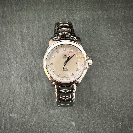 Pre-Owned: Stainless Steel Tag Heuer Quartz 'Link' bracelet watch.