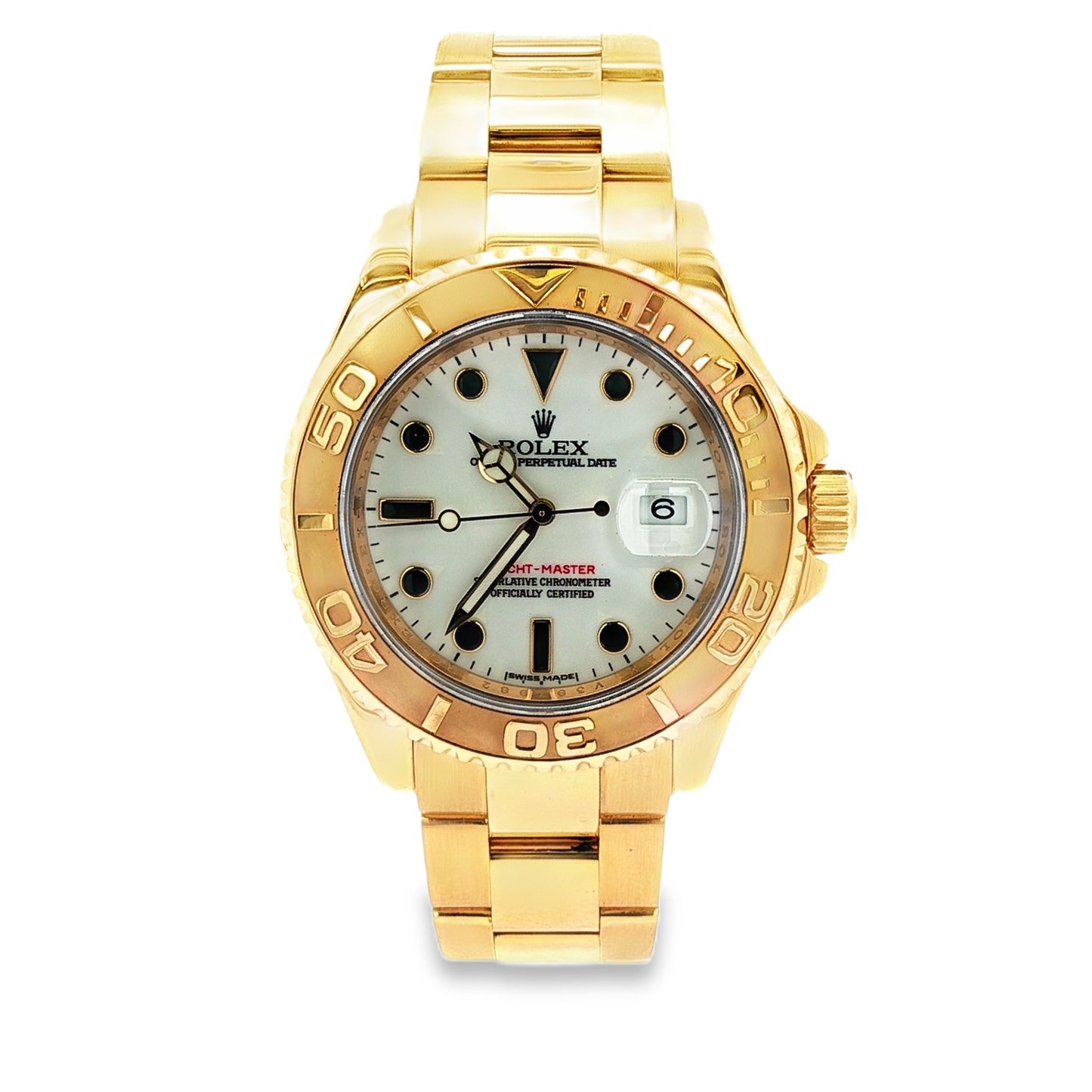 Pre-Owned: One 18ct Yellow Gold Rolex Oyster Perpetual 'Yachtmaster' 40.0mm Bracelet Watch.