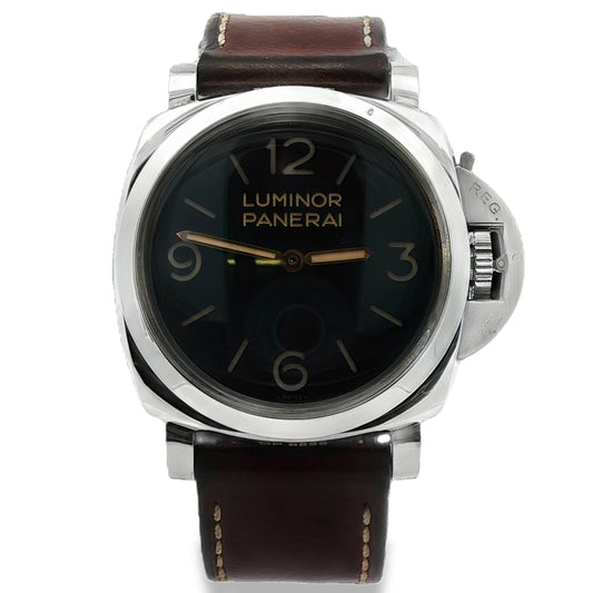 Pre-Owned: One Stainless Steel Panerai Luminor 1950 3 Days Manual Wind Watch.