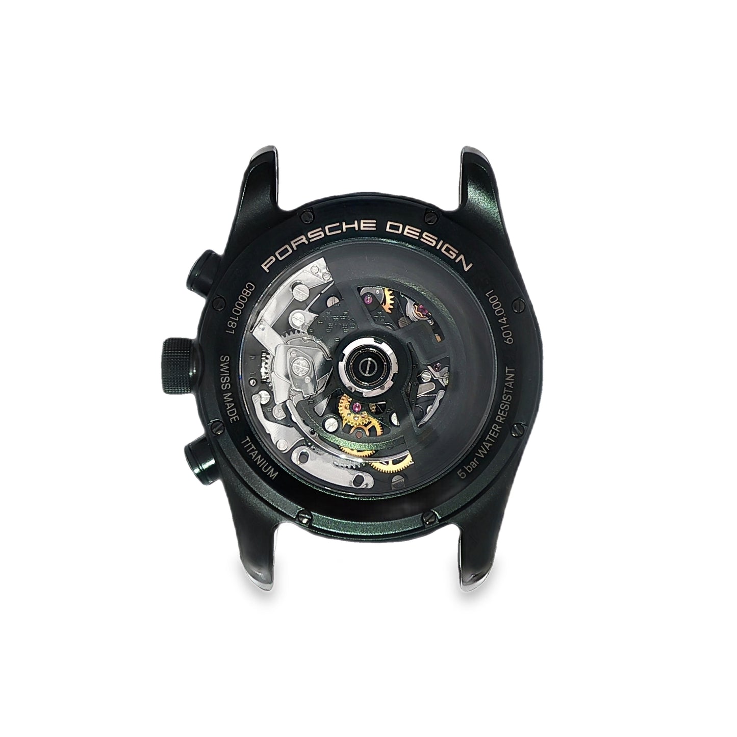 Pre-Owned: Black Titanium 'Porsche Design' 1911 Chronograph 'Custom Built' Bracelet Watch.