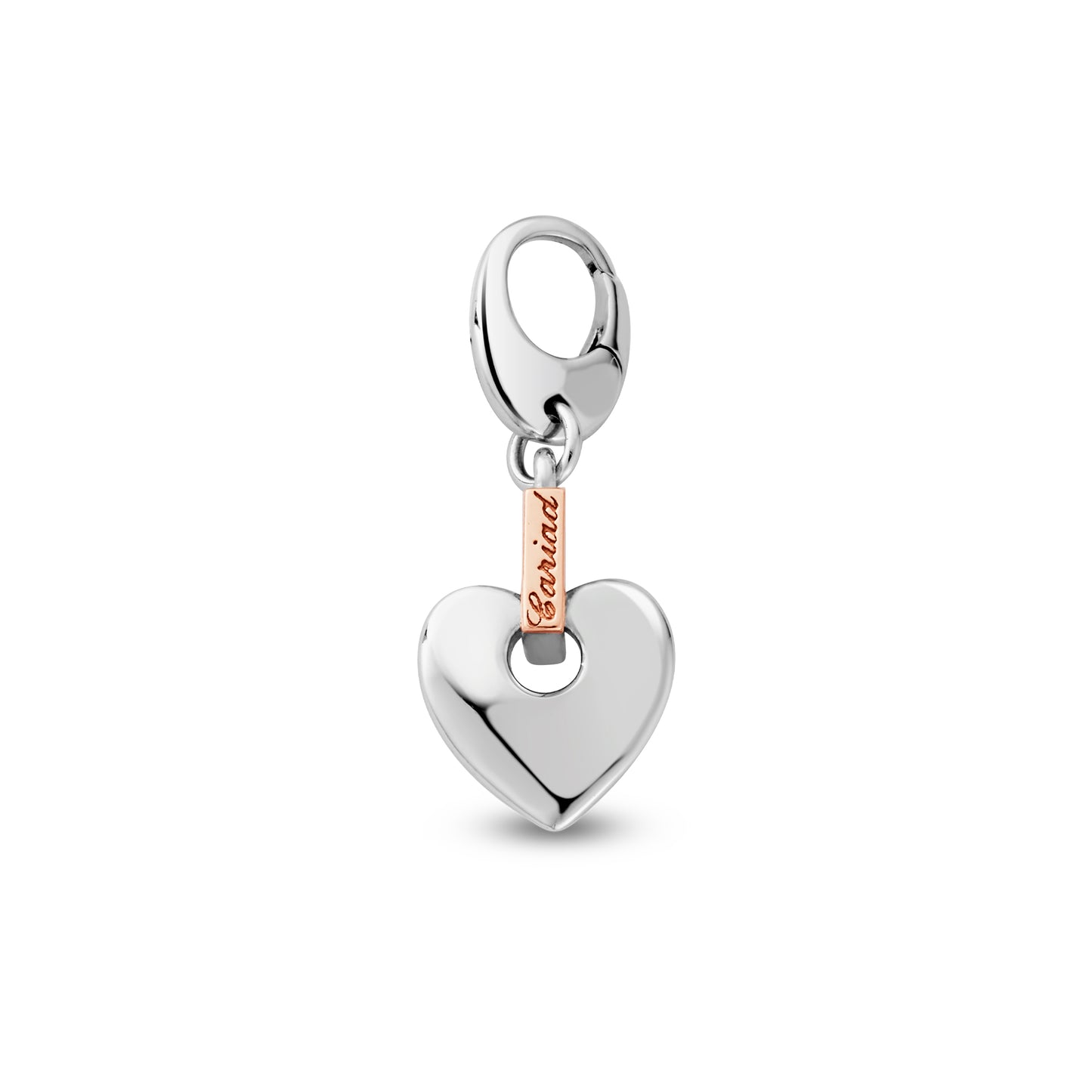 Clogau 'Cariad' Silver Heart Charm. 3SCAR0776