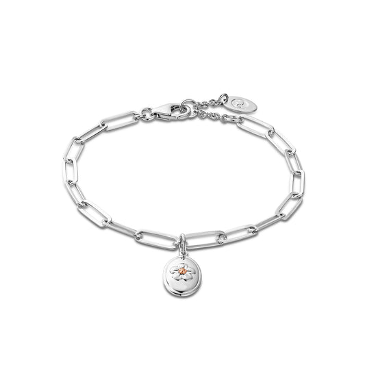 Clogau 'Forget Me Not' sterling silver bracelet  3SFMN0747