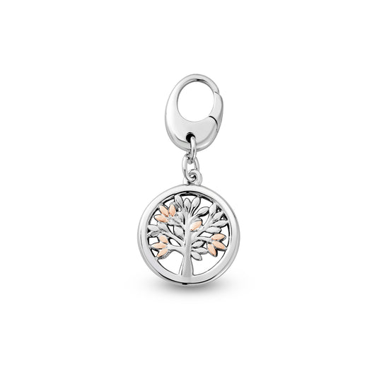 Clogau Tree of Life 'Insignia' Silver Circle charm. 3STLH0780