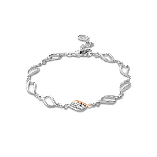 Clogau 'Past Present and Future' sterling silver bracelet - 3SPPF0651