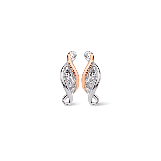 Clogau 'Past Present Future' Stud Earrings - 3SPPFE