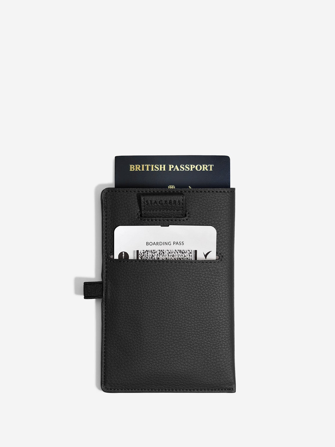 Stackers passport sleeve - Black.