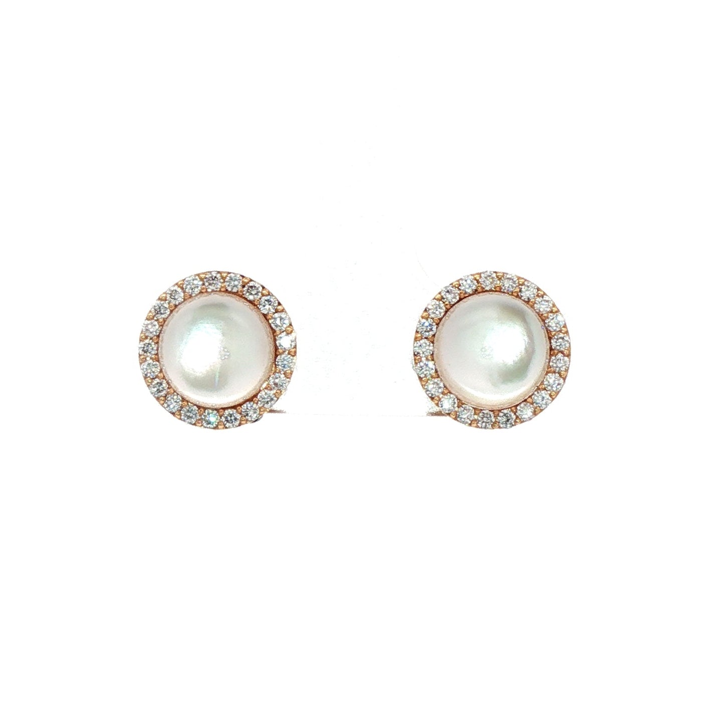 Roberto Coin Cocktail Rock Crystal Quartz Stud Earrings.