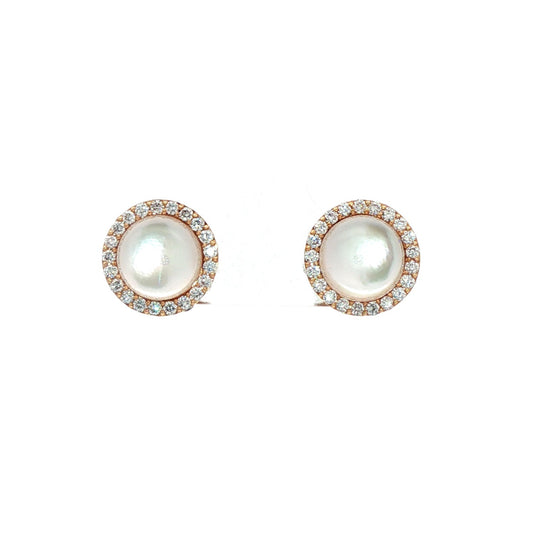 Roberto Coin Cocktail Rock Crystal Quartz Stud Earrings.
