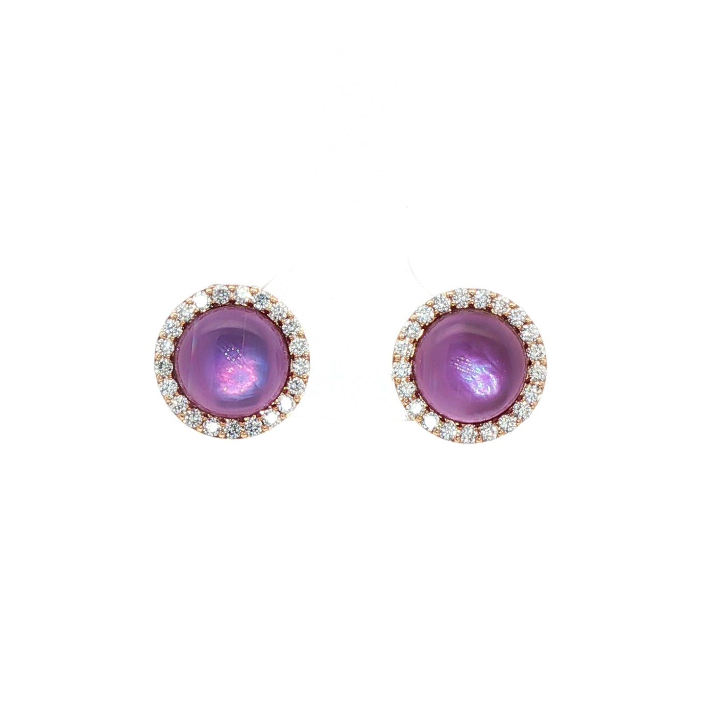 Roberto Coin Cocktail Amethyst Stud Earrings.