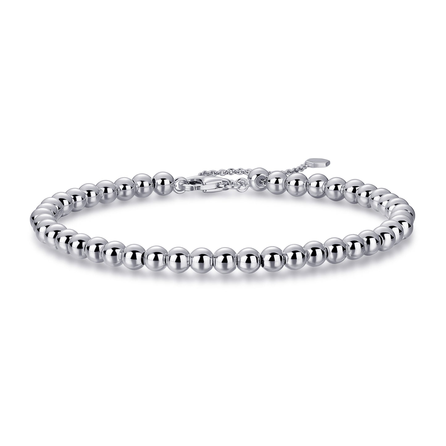 Gisser Sterling  silver beaded bracelet . B1037