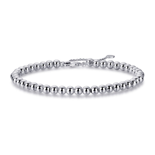 Gisser Sterling  silver beaded bracelet . B1037