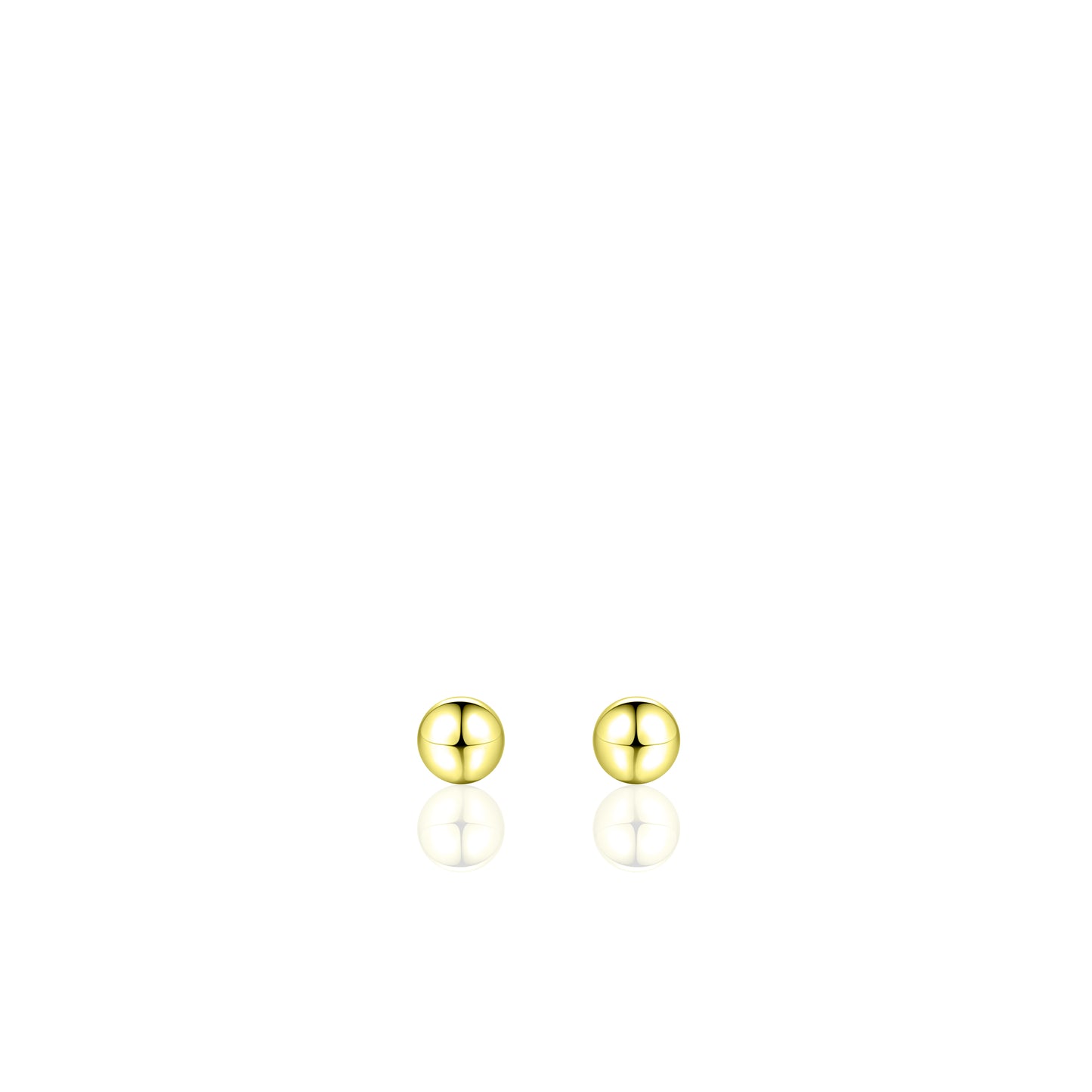 Gisser Gold plated Silver Stud Earrings. BO4Y