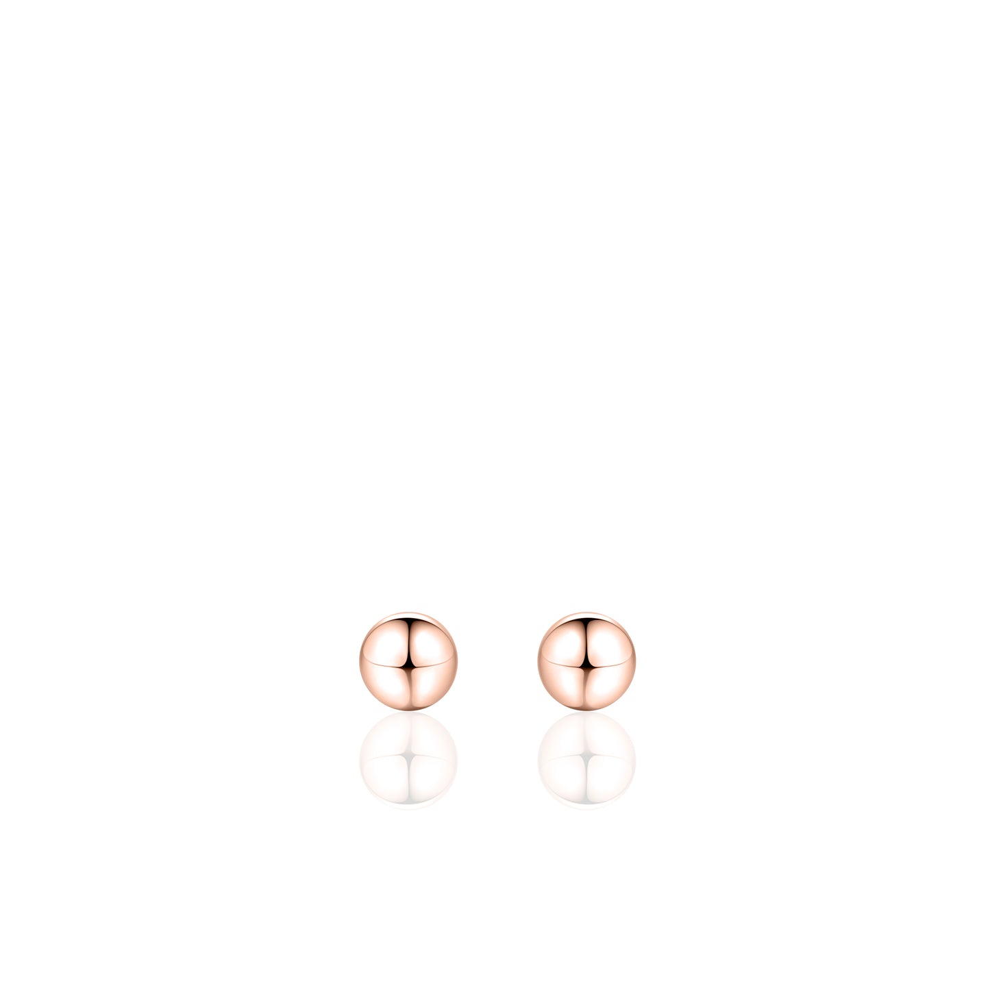 Gisser Rose gold plated Silver Stud Earrings. BO5