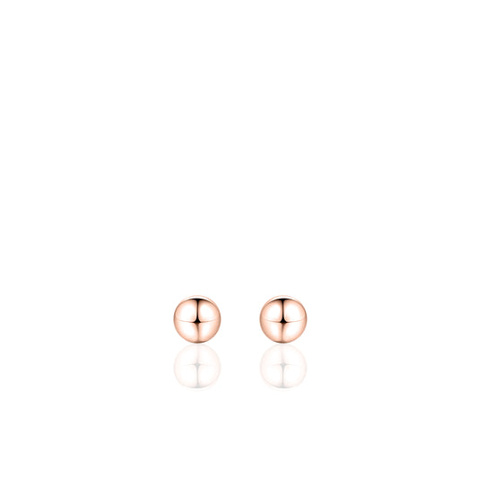 Gisser Rose gold plated Silver Stud Earrings. BO5
