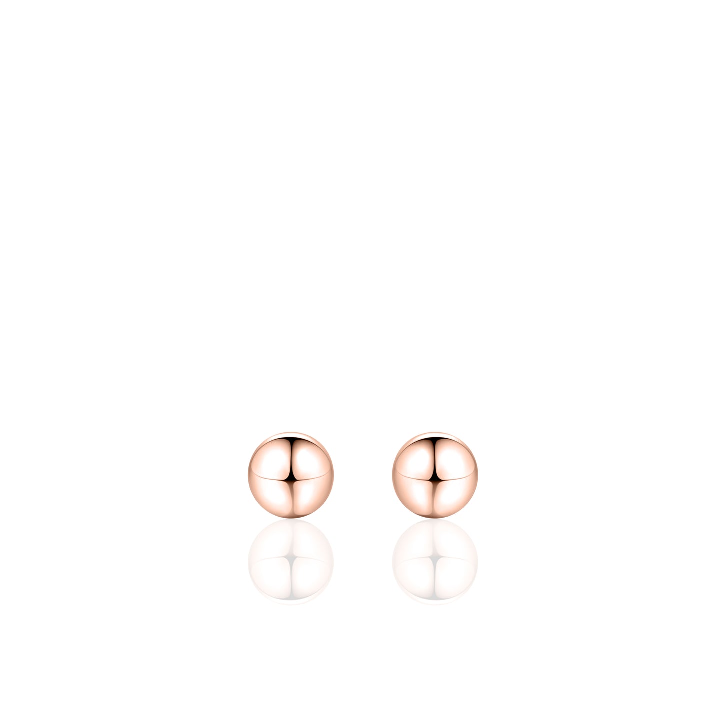 Gisser Rose gold plated Silver Stud Earrings. BO6