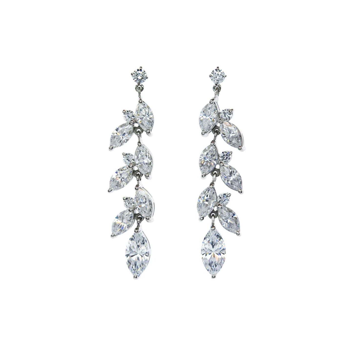 Carat  'Sade' Marquise drop chandelier earrings  - CE925W-SADE