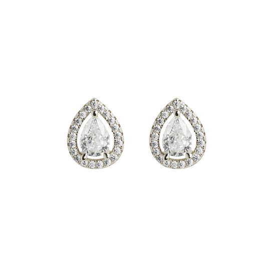 00015718 - Carat sterling silver 'Emile'  stud earrings  .CE925W -EMIL